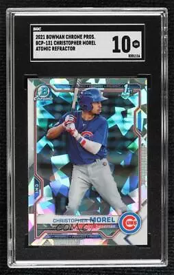 2021 Bowman Chrome Prospects Atomic Refractor Christopher Morel SGC 10 GEM • $31