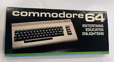 Commodore 64 1983 Vintage Computer Pamphlet Brochure Paperwork Poster • $35