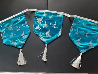 £8.50 • Buy Bunting Blue Satin Fabric