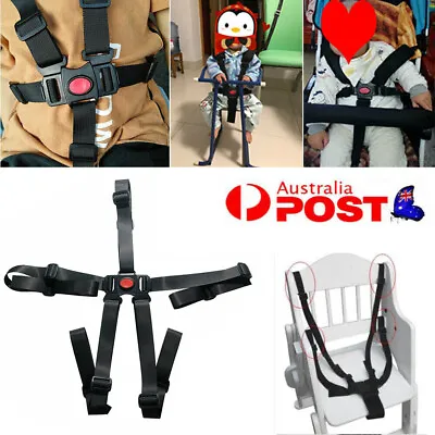 $12.28 • Buy Baby Kids 5 Point Safety Harness Stroller High Chair Pram Buggy Car Belt Strap