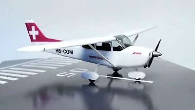 Cessna 172 Swiss Flying Club Herpa Plastic Collectors Model Scale 1:87 HB-CQM • £36.99