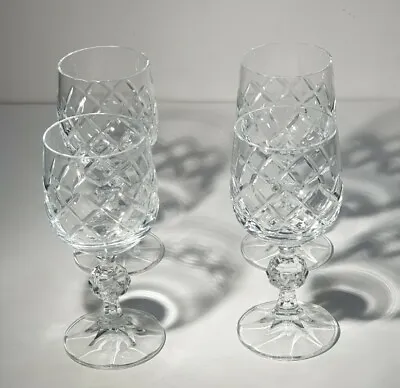 Set Of 4 Bohemia Crystal 'Bristol' Liqueur Glasses 100ml Excellent Cond. • $39.95