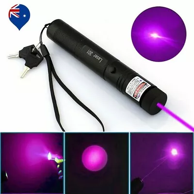 405nm Purple Laser Pointer Pen Visible Beam Light Lazer +battery + Charger • $21.89