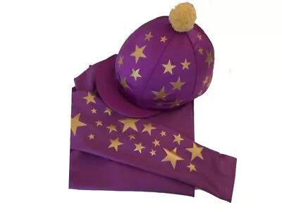 Cross Country Colours Base Layer/Silk Purple With Gold Scattered Stars • £49.28