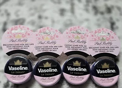 4 Vaseline Lip Therapy Balm Tin ~ Pink Bubbly Limited Edition • $25.99