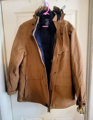 L.L. Bean Mens All Season  3-in-1 Jacket • LARGE  Regular  Camel Colored • $55