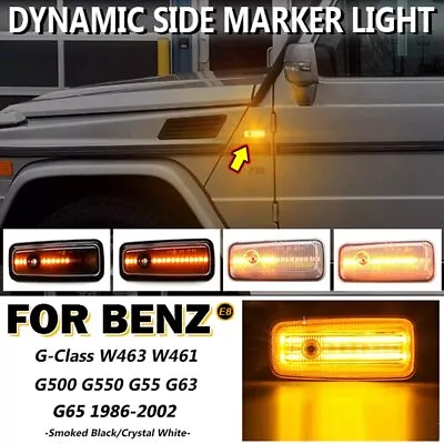 2X LED Dynamic Side Marker Light Turn Signal For Mercedes Benz G-Class W460 G500 • $14.92