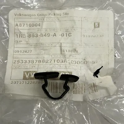 Volkswagen Bonnet Hood Insulation Retaining 1x Black Clip Genuine 1H5863849A01C • $8.32