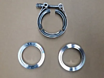 2  Inch 304 Stainless Steel V Band Flange Stainless Steel Clamp Kit High Quality • $20