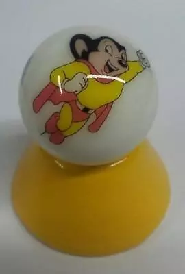 Super Nice Mighty Mouse Collectible Glass 1  Logo Marble With Stand #3 • $5