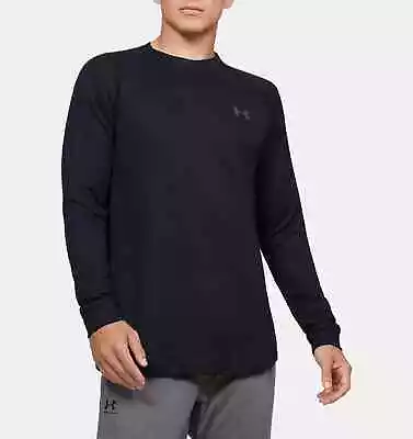 Under Armour Long Sleeve Thermal Shirt Mens Large Black Waffle Knit Size Large • $15
