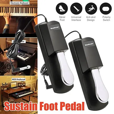 Piano Damper Sustain Pedal Foot Switch For Electric Yamaha Casio Roland Keyboard • $42.59
