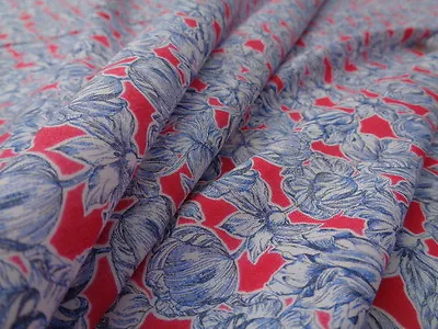Liberty Crepe Silk 100% 'Matilda Tulip' (per Metre) Dress Fabric • £31.99