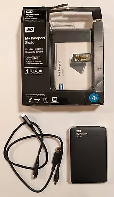 Western Digital 1TB My Passport Portable Hard Drive My Passport Studio Metal • $49.99