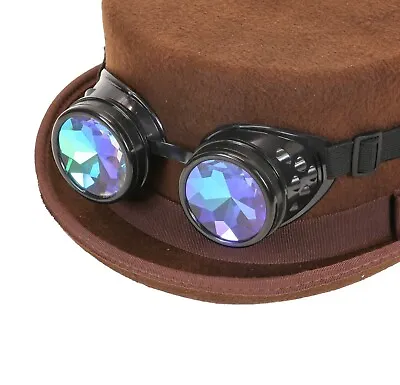 Kaleidoscopic Victorian Steampunk Goggles Glasses Welding Cyber Punk Cosplay  • $12.99