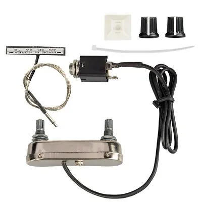 Violin Pickup Kit With Saddle Preamp Tone And Volume Knob End Pin Jack For DIY • $25.48