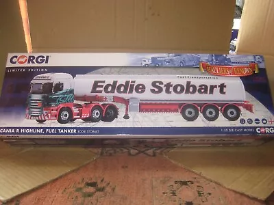 Boxed Corgi Cc13775 Scania R Highline Fuel Tanker Eddie Stobart • £60