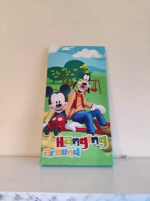 Mickey Mouse & Goofy Canvas Art Picture Disney World • £5.77