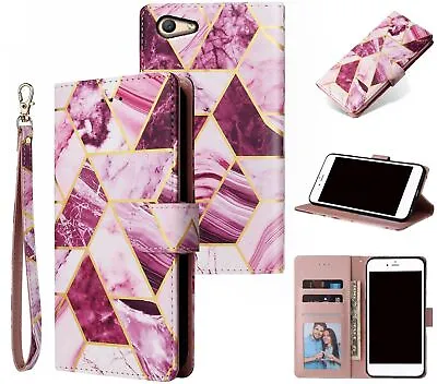 $8.95 • Buy Oppo A59 F1s Case Gilded Marble Pattern Wallet