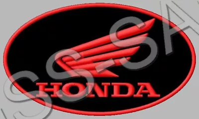 HONDA EMBROIDERED PATCH IRON/SEW ON ~5-5/8  X 3-1/4  MOTORCYCLES XRV CBR F6B VTX • $12