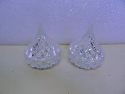 2 Shannon Crystal Ireland Hershey Kiss Covered Candy Dish 3.5 • $15