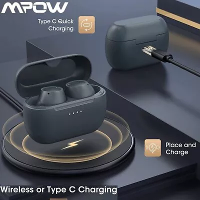 Mpow M13 Bluetooth Earbuds Wireless Headphones Sports Earphones IPX8 Waterproof • £20.99