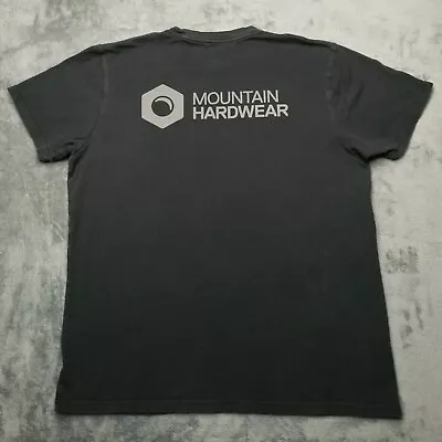 Mountain Hardwear Graphic T-Shirt Mens L Large Black Logo Short Sleeve Shirt • $13.95