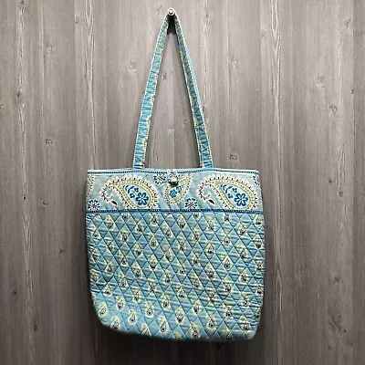 Vera Bradley Large Vera Tote Bag In  Hope Toile  Pattern Made USA Blue • $25