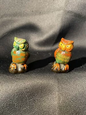 Vintage Miniature Ceramic Owls • $12.99