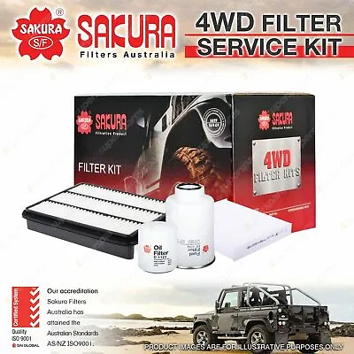 Sakura 4WD Filter Service Kit For Toyota Landcruiser Prado KDJ150 155 Ref RSK16C • $58.84