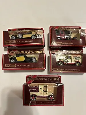 Vintage Matchbox Models Of Yesteryear Lesney  1984 Lot Of 5 In Boxes • $22.95