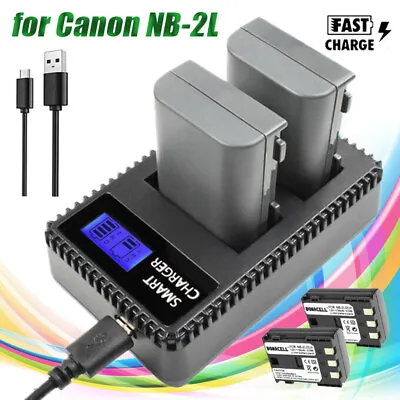 Battery Or LCD Charger For CANON EOS 350D 400D NB-2LH NB-2L PC1018 E160814 G7 G9 • £18.99