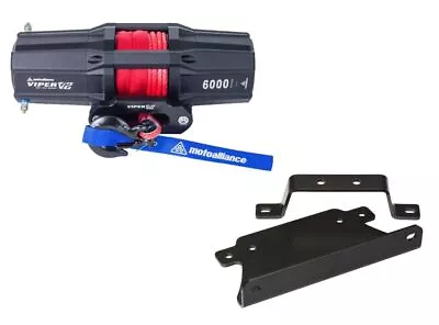 Viper 40 Feet Winch 6000 Lb Red With Mount For Can-Am Outlander Max 400 2013 • $479.98