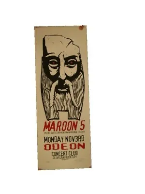Maroon 5 Silkscreen Poster Five Wise Guy Odoen • $39.99
