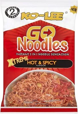 Ko-Lee Go Instant Noodles Xtreme Hot & Spicy Or Chicken Flavour - 85g Packs • £11.99