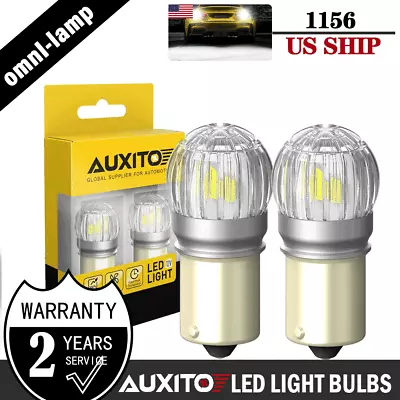 2Pieces 6000K White 1156 High Power 5630 SMD LED Backup Reverse Light Bulbs P21W • $13.99