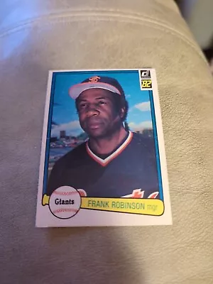 1982 DONRUSS FRANK ROBINSON SAN FRANCISCO GIANTS #424-2× World Series Champion  • $1.31