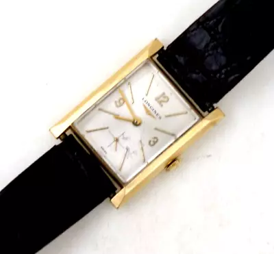 Vintage Men’s Longines Deco Rectangle Wrist Watch RUNS No Reserve • $59