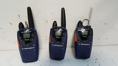 Set Of 3 Motorola Talkabout FR60 Two Way Radio Walkie Talkies - Tested Working  • $34.95