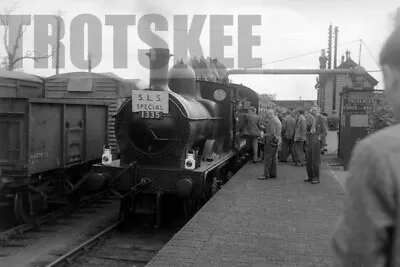 Negative BR British Railways Steam Loco 1335 Class 1MT Moreton In Marsh 1952 • £3.99