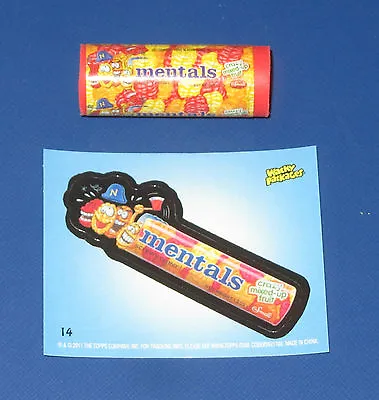 Wacky Packages Eraser Series 2 Mentals #14 With Matching Sticker • $2.95