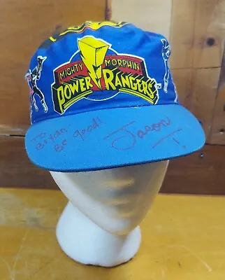 Signed Mighty Morphin Power Rangers Hat Kids 1994 Saban Bandai Vtg Rare Jason • $100