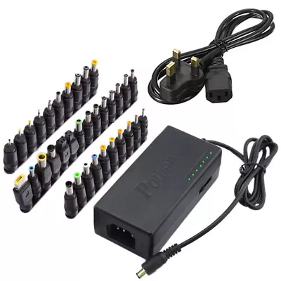 Universal Adapter AC DC Power Supply Charger Multi Laptop Notebook 34 Tips Heads • £17.33