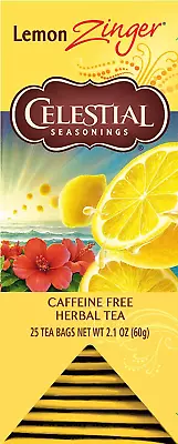 Herbal Tea Lemon Zinger 25 Count Box • $14.99