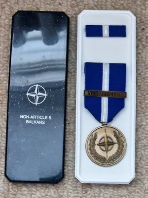NATO Non-Article 5 Medal Balkans - For Peacekeeping Operations In Bosnia • £22