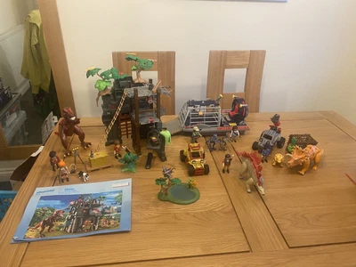 £60 • Buy Playmobil  Dinosaur Explorer Bundle , Four Sets , Rare , Temple , Raptor Boat .