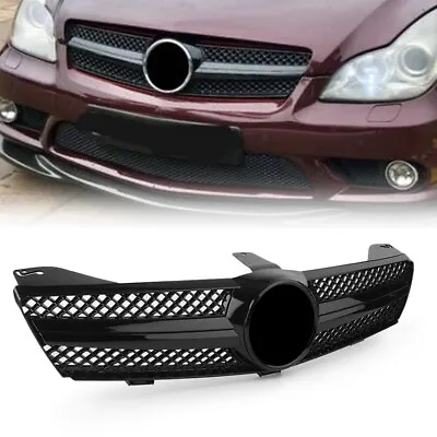 Black Front Grille Grill For 2005-08 Mercedes Benz W219 CLS350 CLS500 CLS600 1PC • $118.15