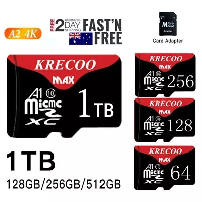 1TB Micro SD Card 64/128/256GB Ultra A3 Class10 TF Memory Card Wholesale Pricing • $2.65