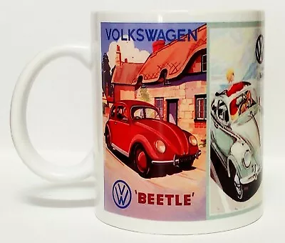 300ml Ceramic Coffee Mug - Vw Volkswagen Kombi - Vintage Adverts • $21.20