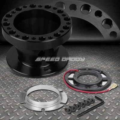 Speed Daddy Silver Billet Aluminum Steering Wheel Hub Adapter For Mazda Miata RX-7 RX-8 626 - 6-Hole, 70mm/74mm Pattern